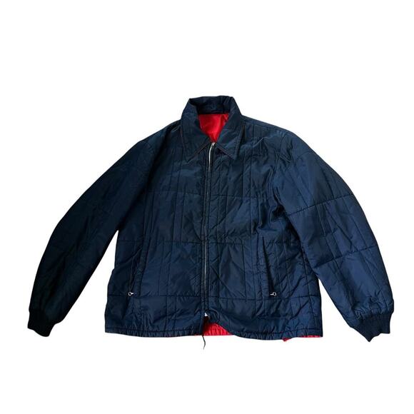 1950s quilted puffer jacket‎ down jacket Talon/Falcon Zippers USA Made - Picture 1 of 7